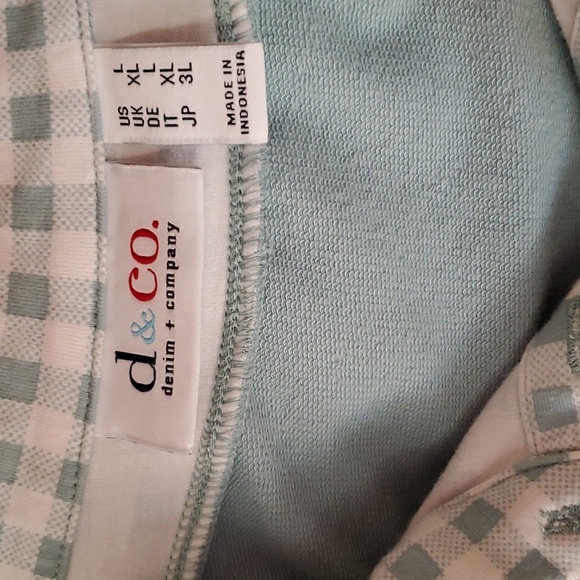 Denim & Co. Mint green French Terry long sleeve tunic Size Large - Picture 5 of 7